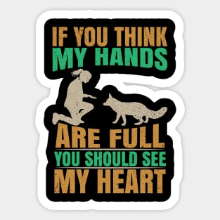 fox lovers Sticker